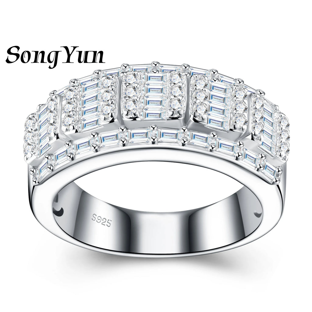 Bague Moissanite Ronde Argent 925 Plaqué Or 18K – CLEVI Paris