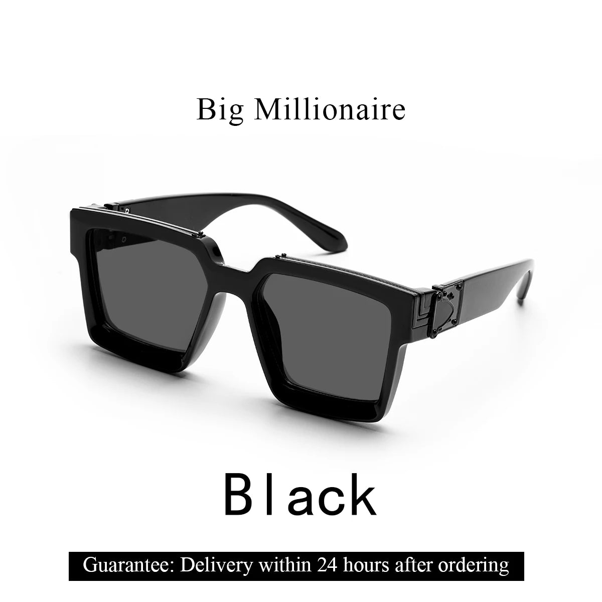 Lunettes de Soleil Carrées Style Millionnaire Rétro Homme – Monture Polycarbonate UV400 Catégorie 3 – CLEVI Paris