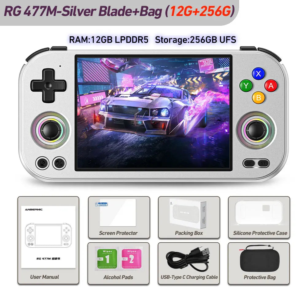 Console Portable Anbernic RG477M Retro 4.7" Dimensity 8300 Android 14 – CLEVI Paris