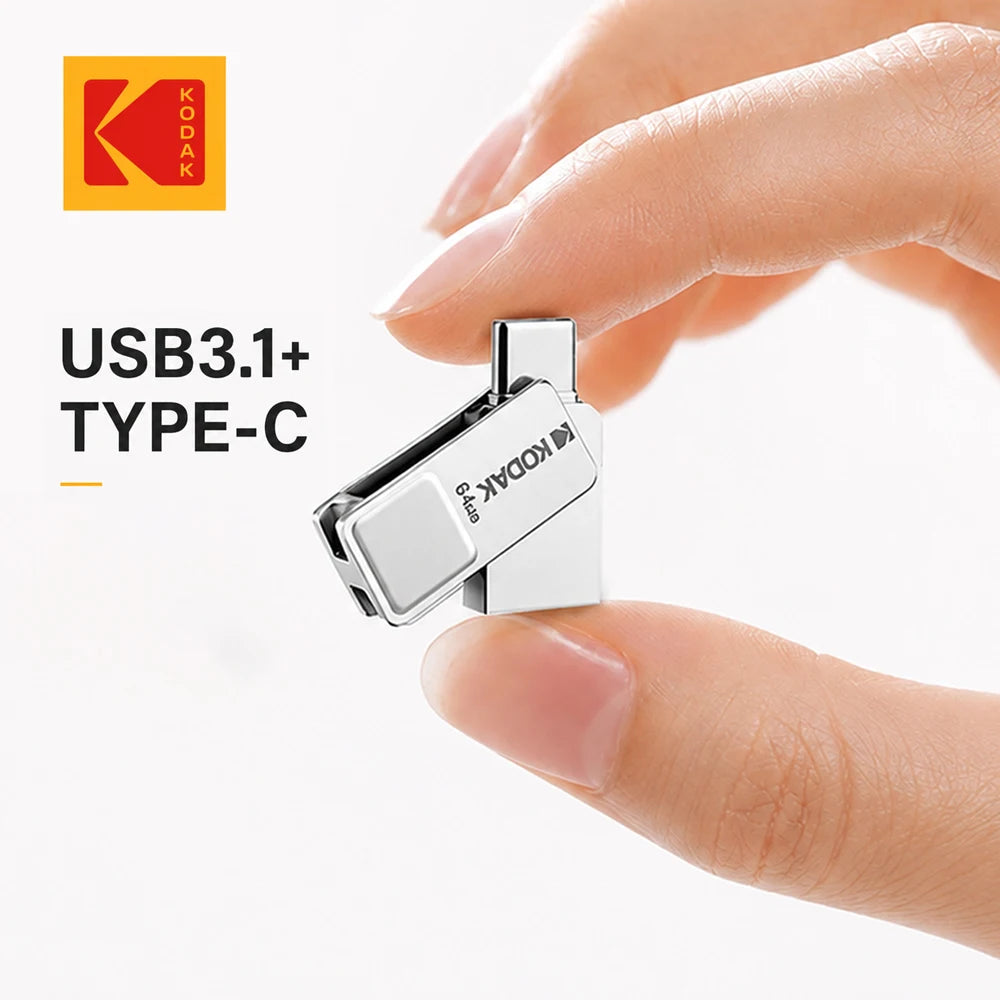 Clé USB Kodak Mini USB-C & USB 3.1 32-128 Go Métal – CLEVI Paris