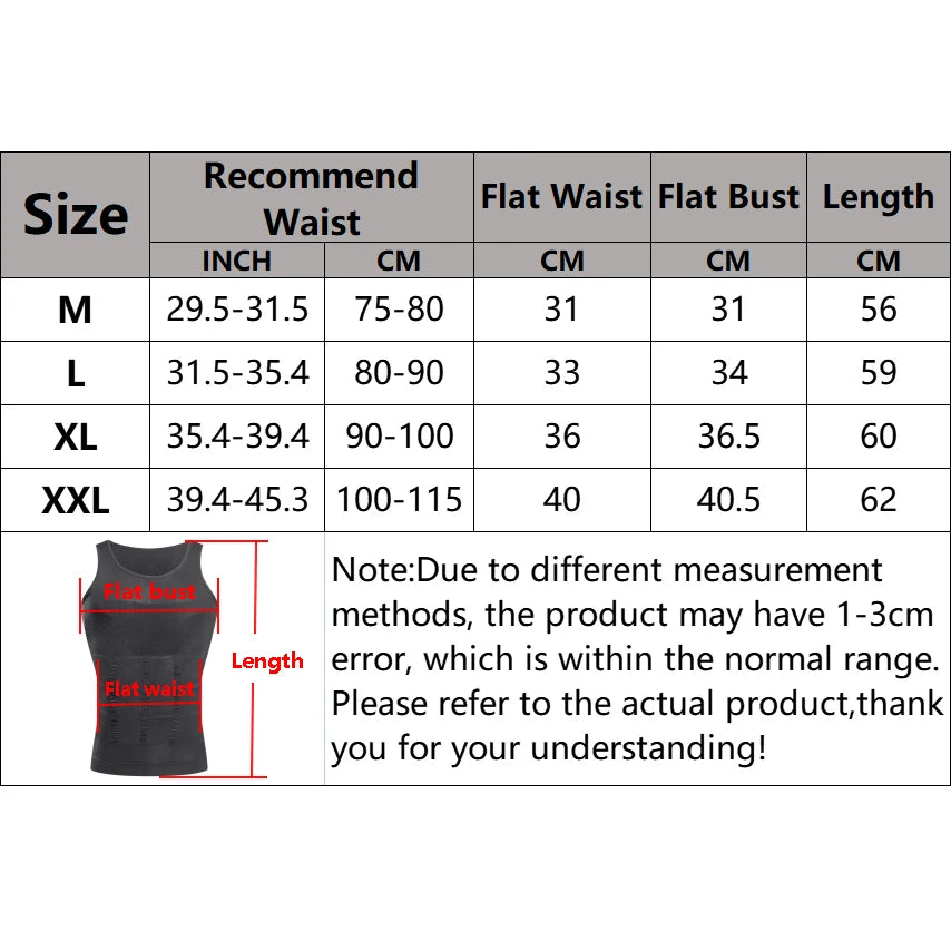 Débardeur Gainant Homme Sans Couture Compression Taille Ventre — CLEVI Paris