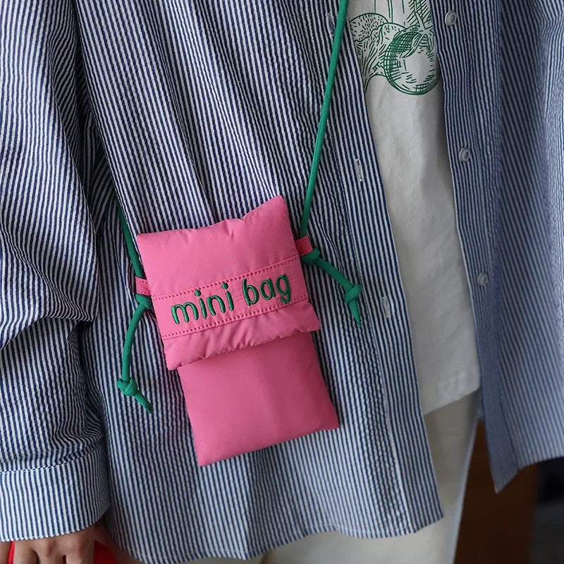 Mini Sac Bandoulière en Toile pour Téléphone | Sac Crossbody Casual Femme – CLEVI Paris