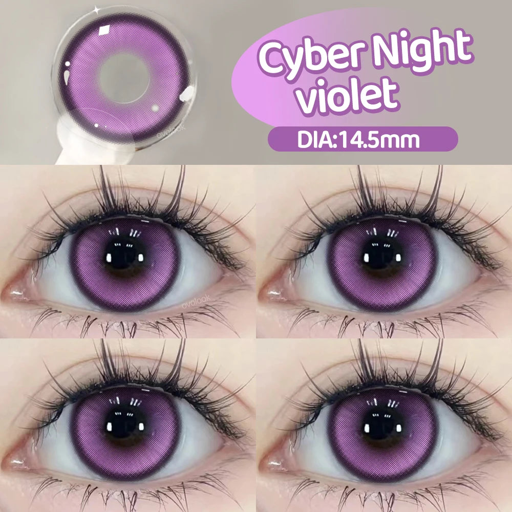 Lentilles de Contact Colorées Halloween | Série Cyber & Pupilles Agrandies – Myopie