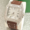 Montre Automatique Homme STARPERISH – Boîtier Carré Luxe, Bracelet Acier