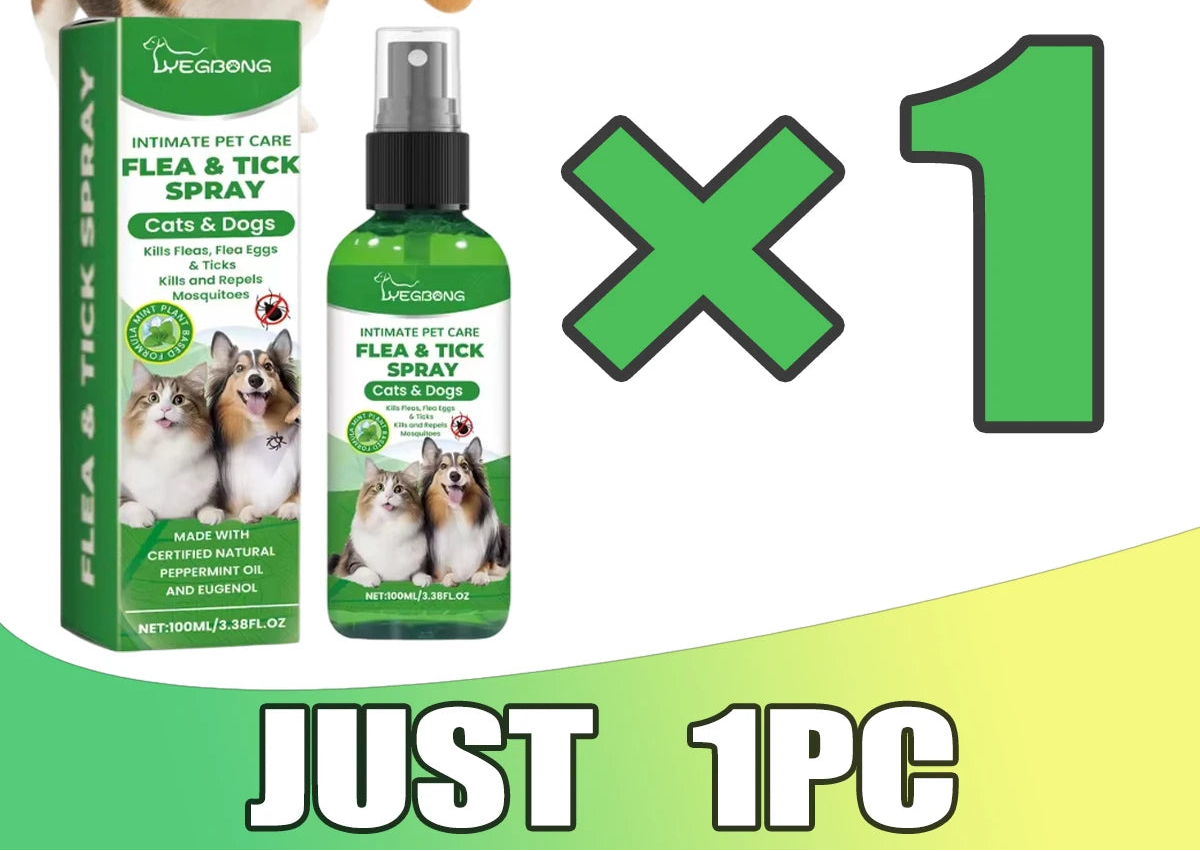 Spray anti-puces pour chiens et chats – CLEVI Paris