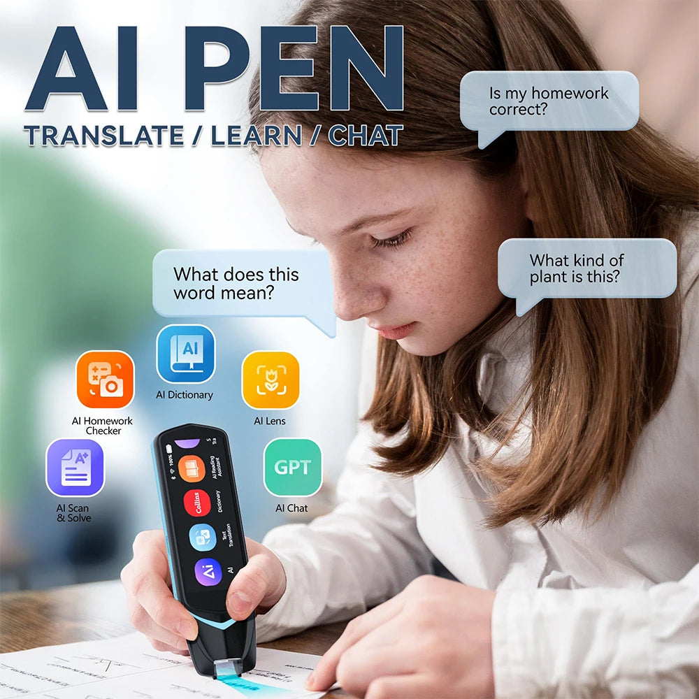 Stylo Scanner IA NEWYES – Lecteur Traducteur 112 Langues, OCR, Bluetooth – Étudiants & Dyslexie