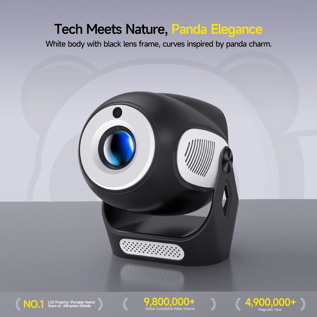 Magcubic HY300X Projecteur Panda Android 11 720P 4K 300 ANSI Mise au Point Électrique WiFi 6 – CLEVI Paris