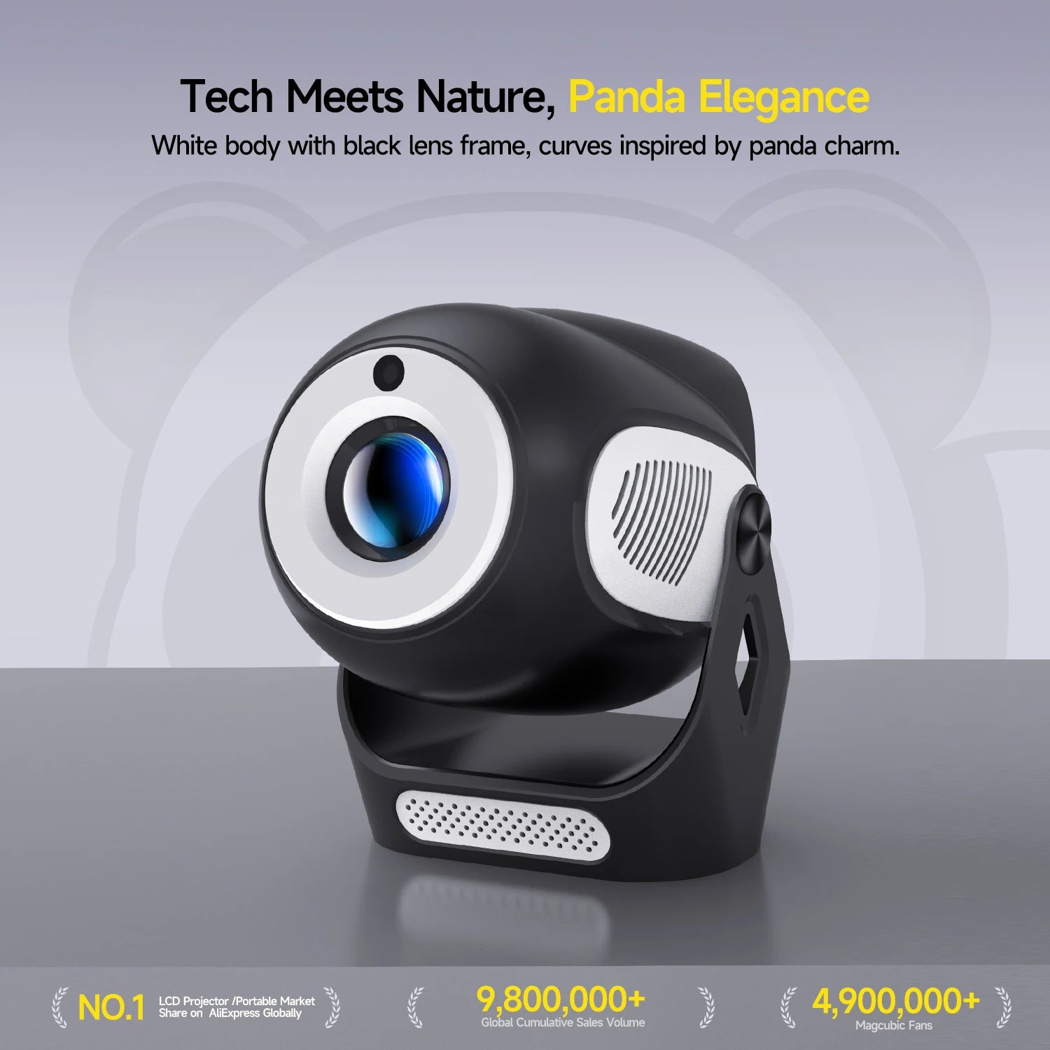 Magcubic HY300X Projecteur Panda Android 11 720P 4K 300 ANSI Mise au Point Électrique WiFi 6 – CLEVI Paris
