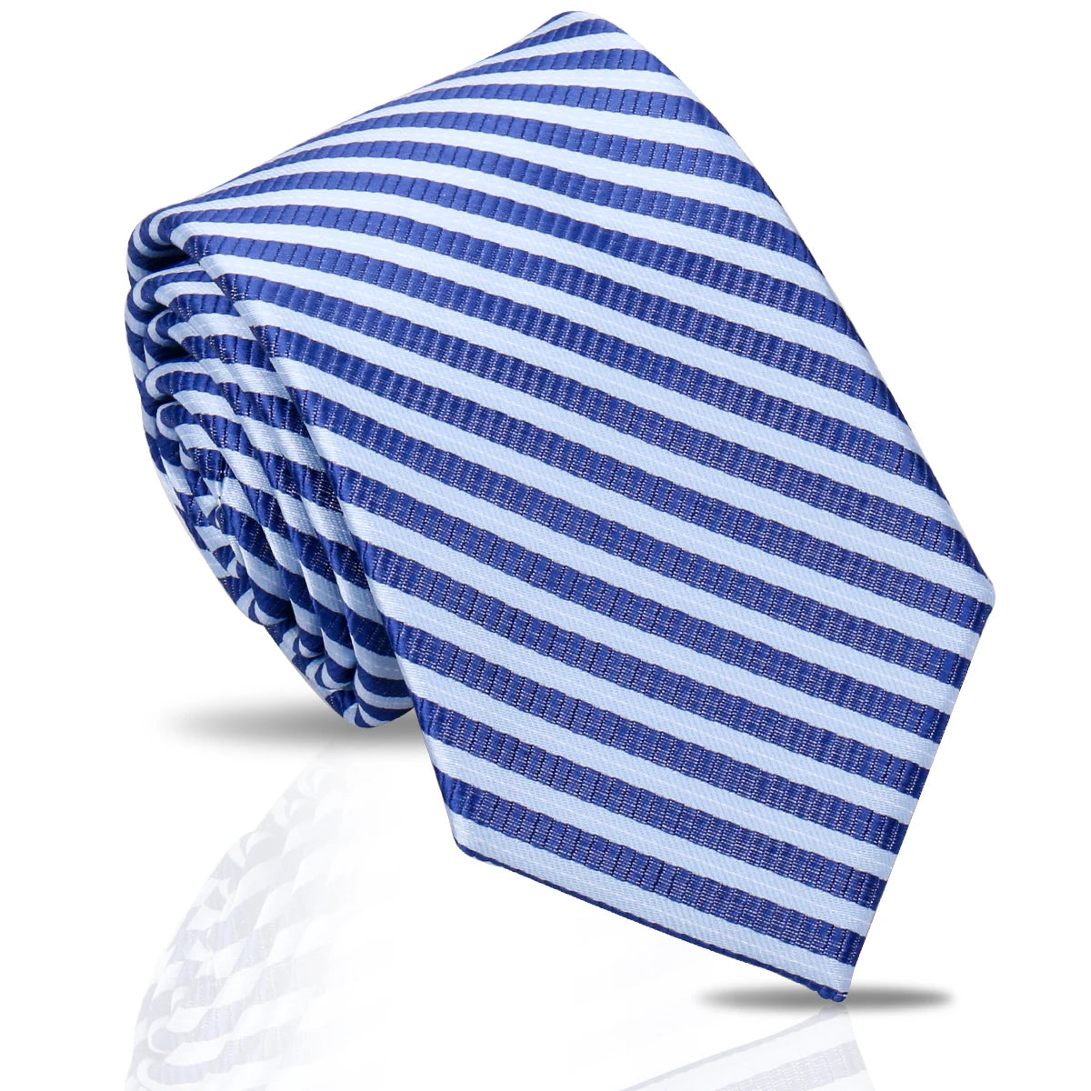 Cravate unisexe rayée 7,5 cm – CLEVI Paris