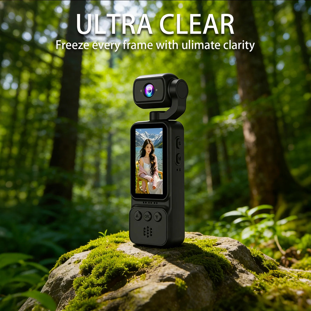 Mini Caméra de Poche 1080P Rotation 270° – WiFi Micro Intégré Sport & Vlog – CLEVI Paris