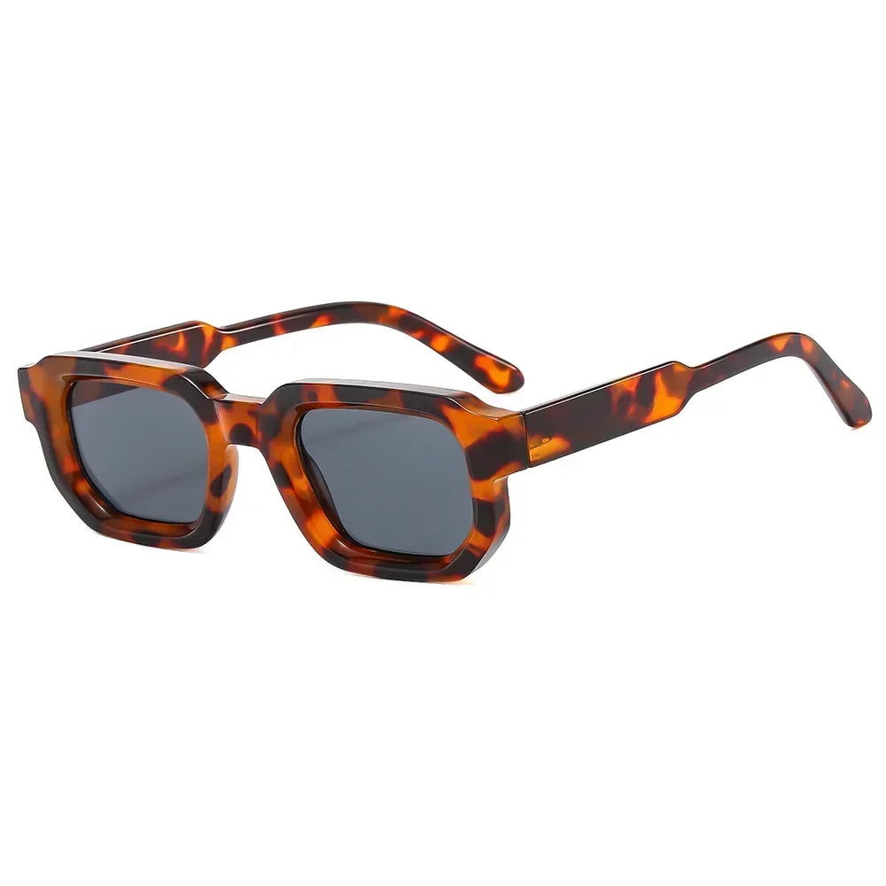 Lunettes de Soleil Carrées Retro Verres Transparents UV400 Unisexe 11 Coloris – CLEVI Paris