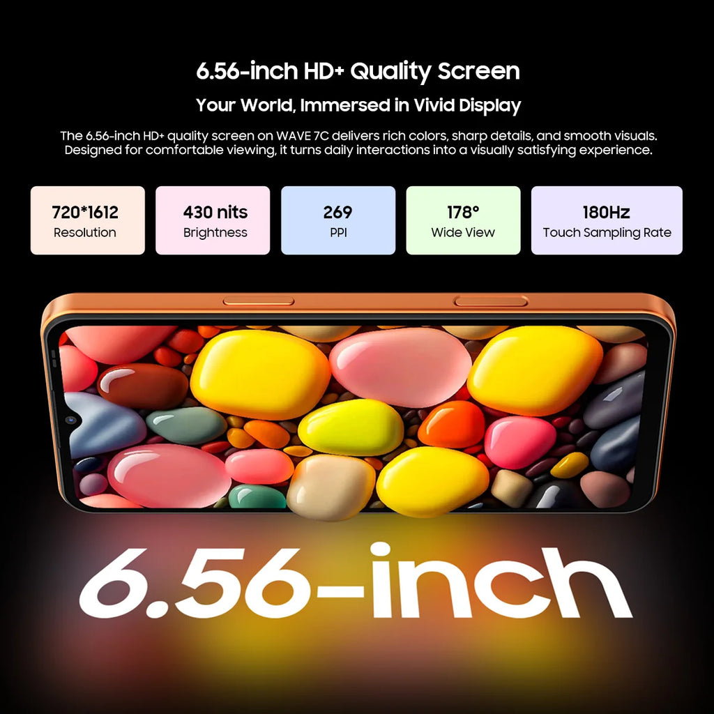 Blackview WAVE 7C Smartphone 4G Android 16 6,56" IPS 5000mAh 32MP Double SIM – CLEVI Paris