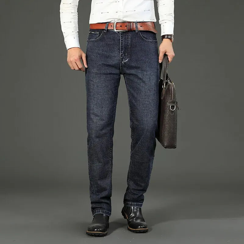Jean Homme Slim Straight Stretch — Coupe Business Casual | CLEVI Paris