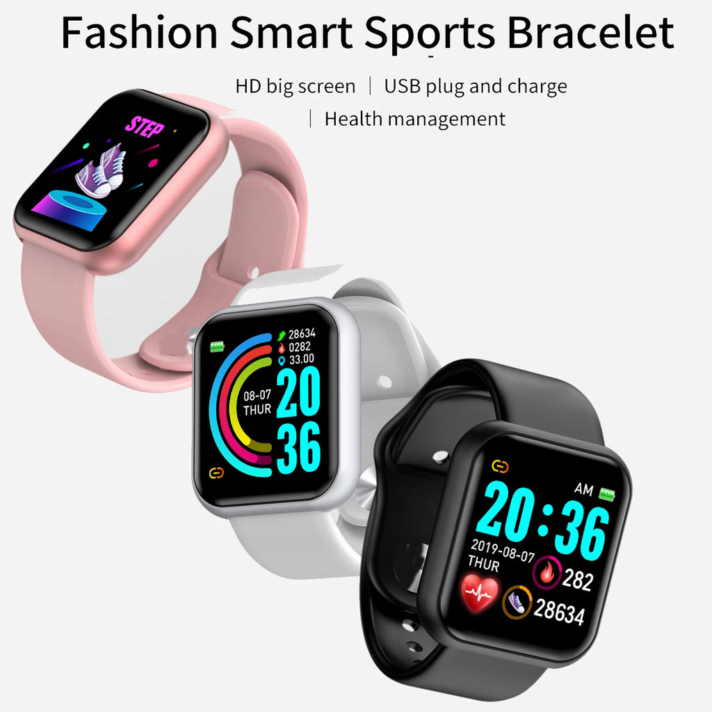 Smartwatch Connectée Sport Bracelet Silicone — CLEVI Paris