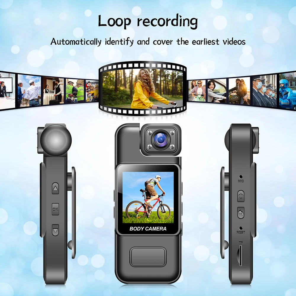 Caméra Miniature 4K Wi-Fi Vision Nocturne Détection Mouvement Body Cam ZC-M11 – CLEVI Paris