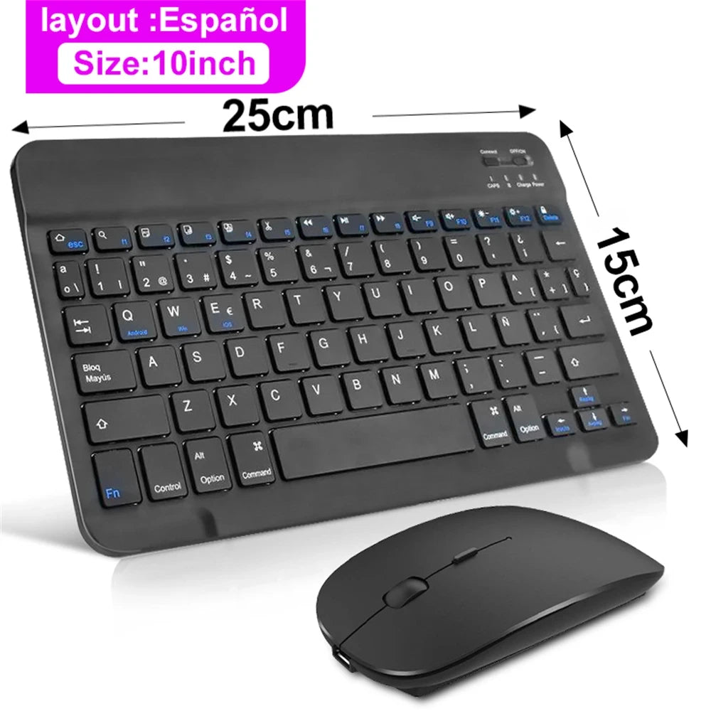 Clavier Bluetooth Sans Fil EMTRA | Silencieux, Multi-Langues, iOS Android Windows, Tablette & PC – CLEVI Paris