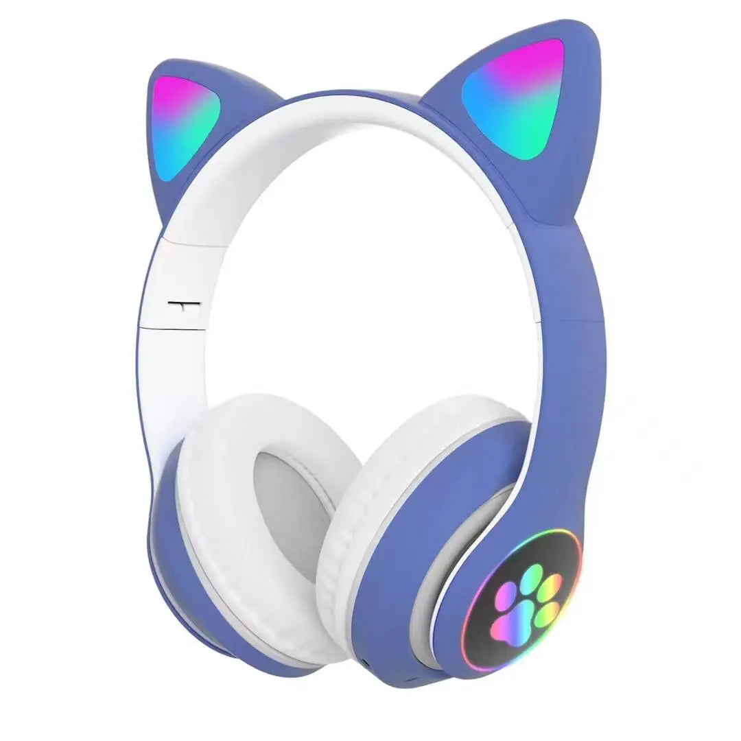 Casque Oreilles de Chat LED Bluetooth 5.0 Carte SD Enfant – CLEVI Paris