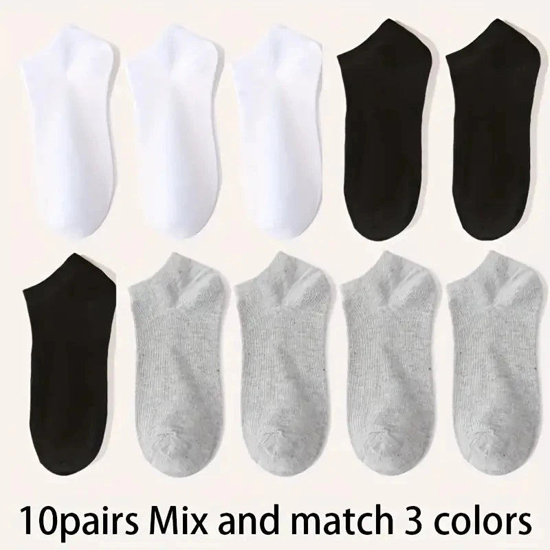 Chaussettes Basses Unisexes — Lot de 5 à 50 paires — CLEVI Paris