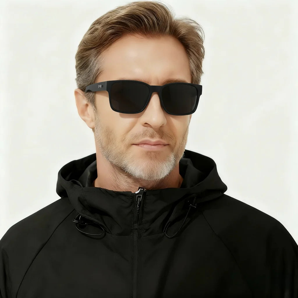 Lunettes de Soleil Rétro Punk Carrées UV400 Unisexe — CLEVI Paris