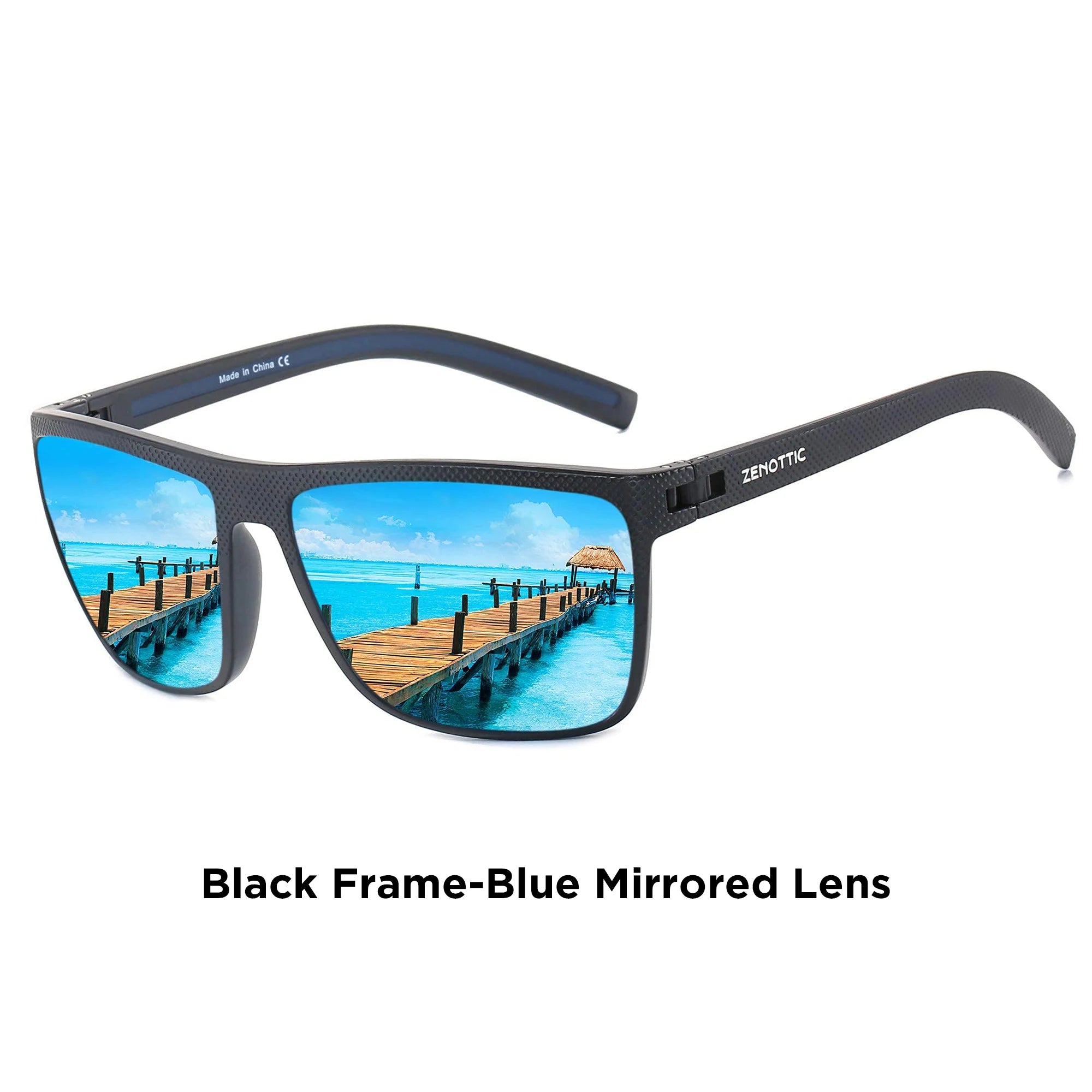 Lunettes de Soleil Carrées Polarisées TR90 UV400 Anti-Reflets Unisexe 23 Coloris – CLEVI Paris