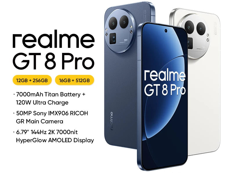 Smartphone realme GT 8 Pro 5G AMOLED – CLEVI Paris