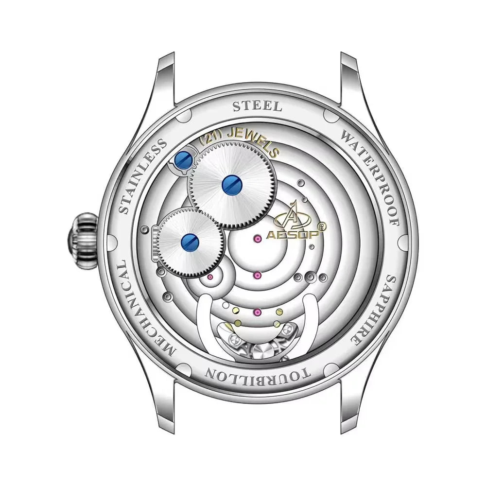 Montre Homme AESOP Tourbillon Édition Limitée – Mécanique Manuelle, Verre Saphir, Squelette