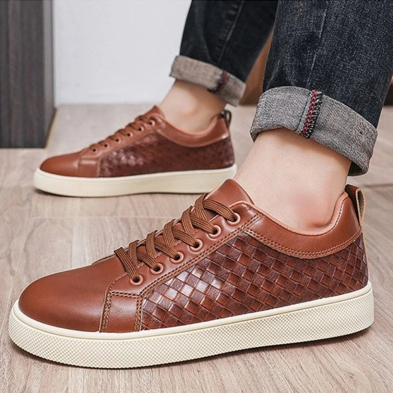 Chaussures Basses Homme Cuir Respirantes – Style Casual Légères Semelle Caoutchouc Pointures 39–45 – CLEVI Paris