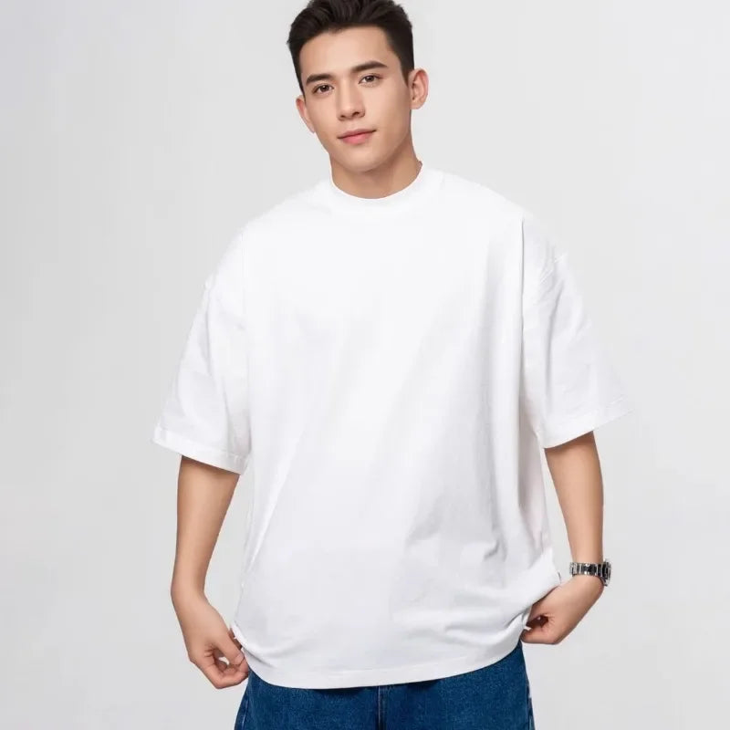 T-Shirt Homme 100% Coton 425g Col Rond Respirant Coupe Basique 6 Coloris – CLEVI Paris