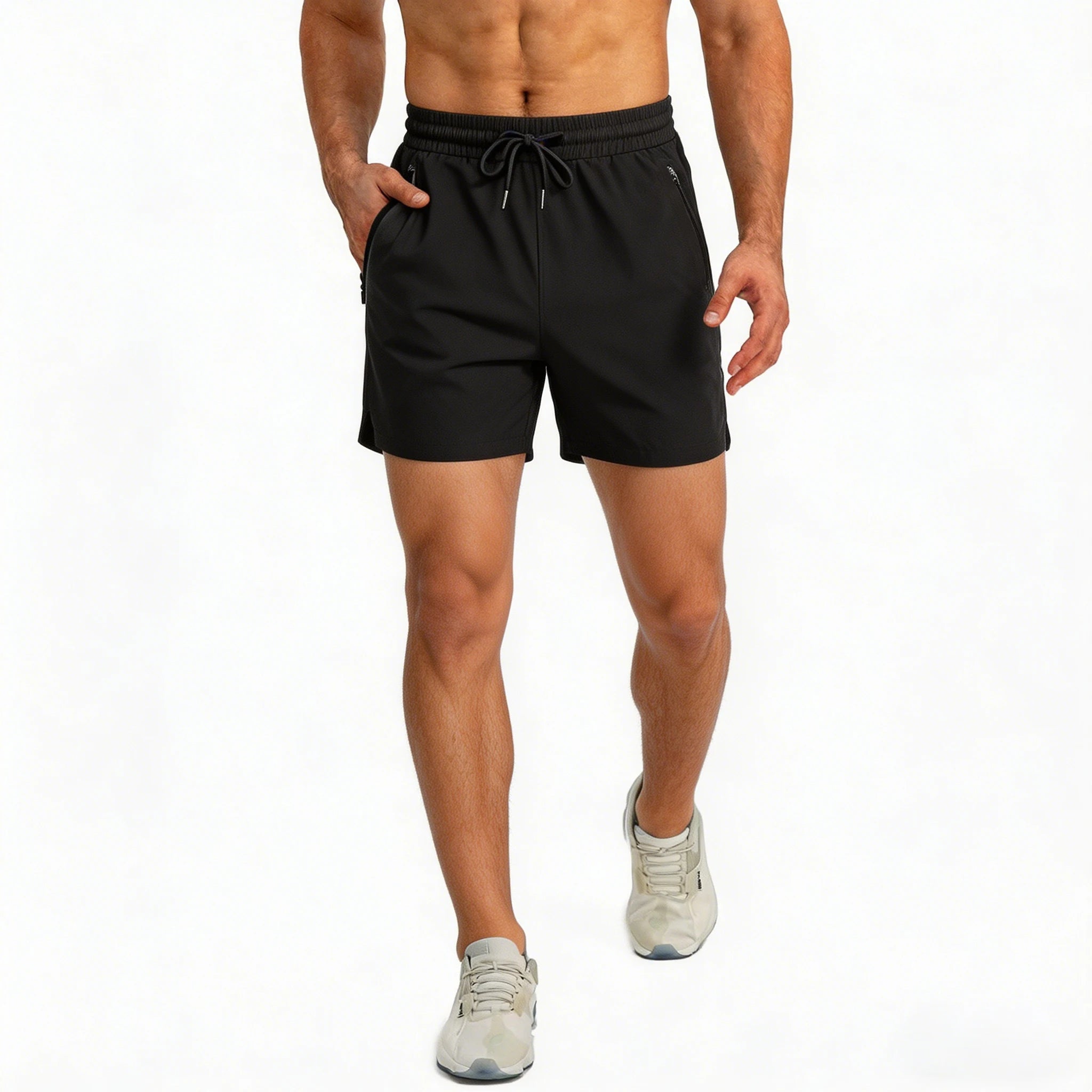 Short de Sport Séchage Rapide Homme | Polyester, Taille Élastique, Gym & Running – CLEVI Paris