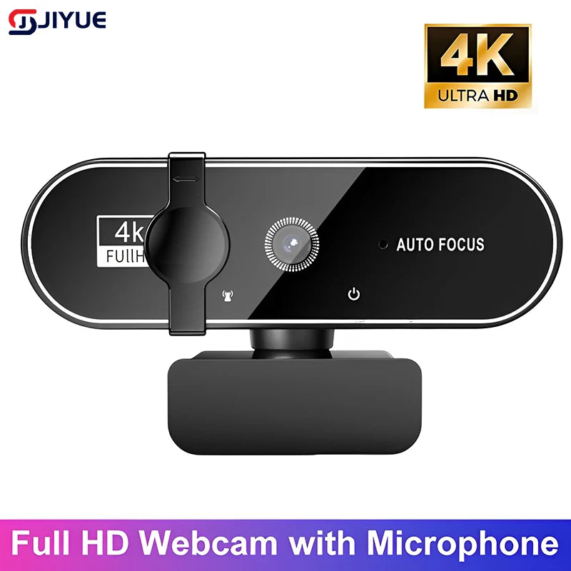 Webcam EOENKK 4K Autofocus – Micro Intégré, Fill-in Optionnel, USB Plug-and-Play, PC & Laptop, Streaming & Visio – CLEVI Paris