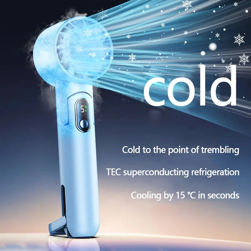 Ventilateur de cou pliable rechargeable 5 vitesses – CLEVI Paris