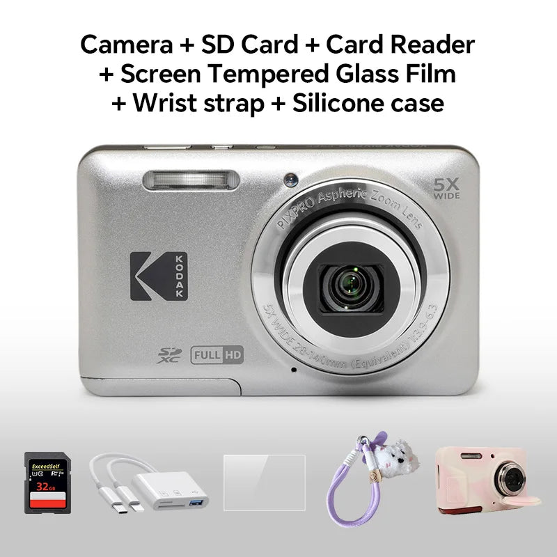 Kodak PIXPRO FZ55 Appareil Photo Compact 16MP Zoom 5x Grand Angle 28mm | Vidéo 1080p