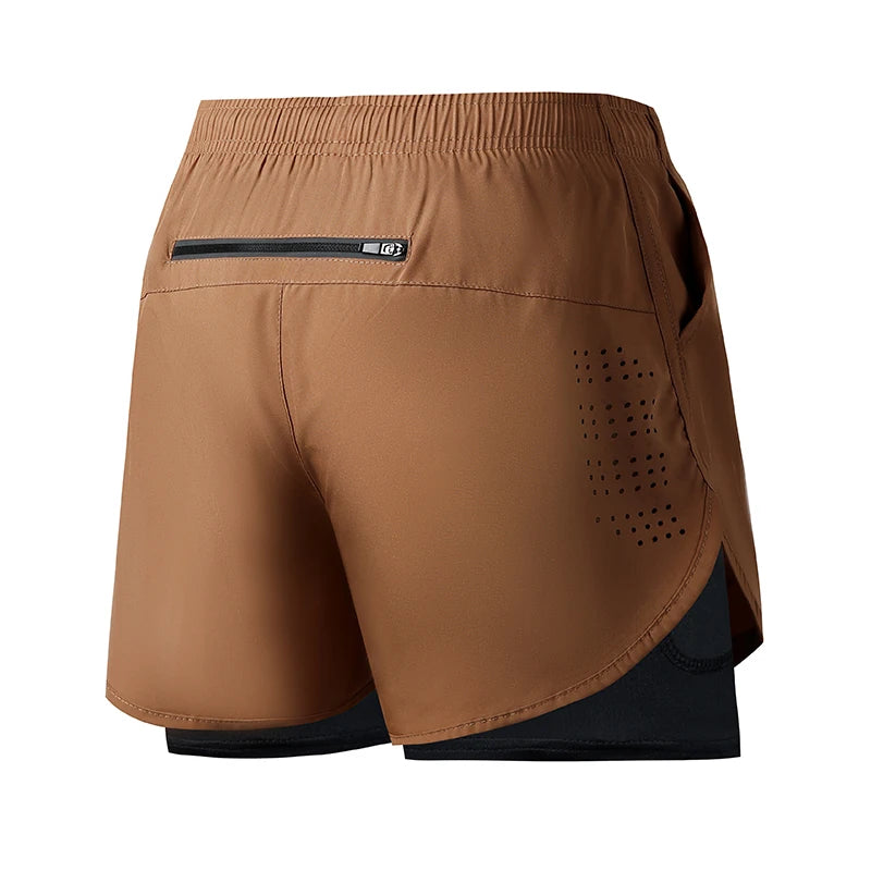 Short Running Homme Double Couche Polyester | Séchage Rapide, Fitness & Sport, 12 Coloris, Tailles S à XXL – CLEVI Paris