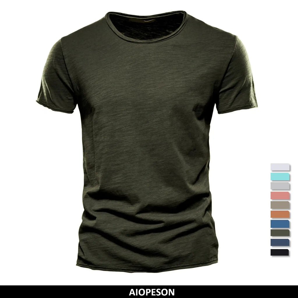 T-Shirt Homme 100% Coton Col Rond Manches Courtes F038 – CLEVI Paris