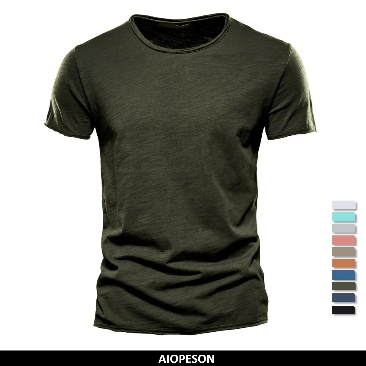 T-Shirt Homme 100% Coton Col Rond Manches Courtes F038 – CLEVI Paris