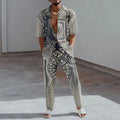 Ensemble 2 Pièces Homme Imprimé 3D Chemise & Pantalon Été – CLEVI Paris