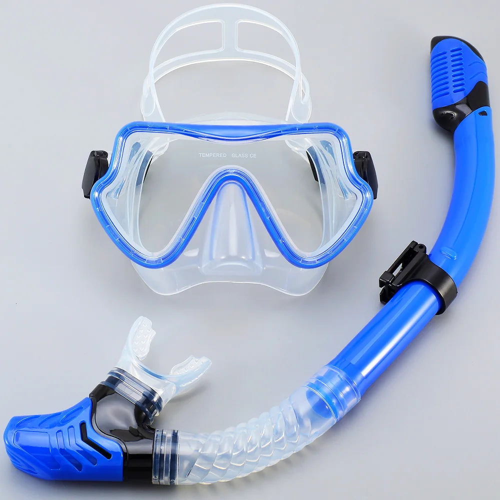 Masque de Plongée & Tuba JoyMaySun – Verre Trempé, Vision 180°, Anti-buée
