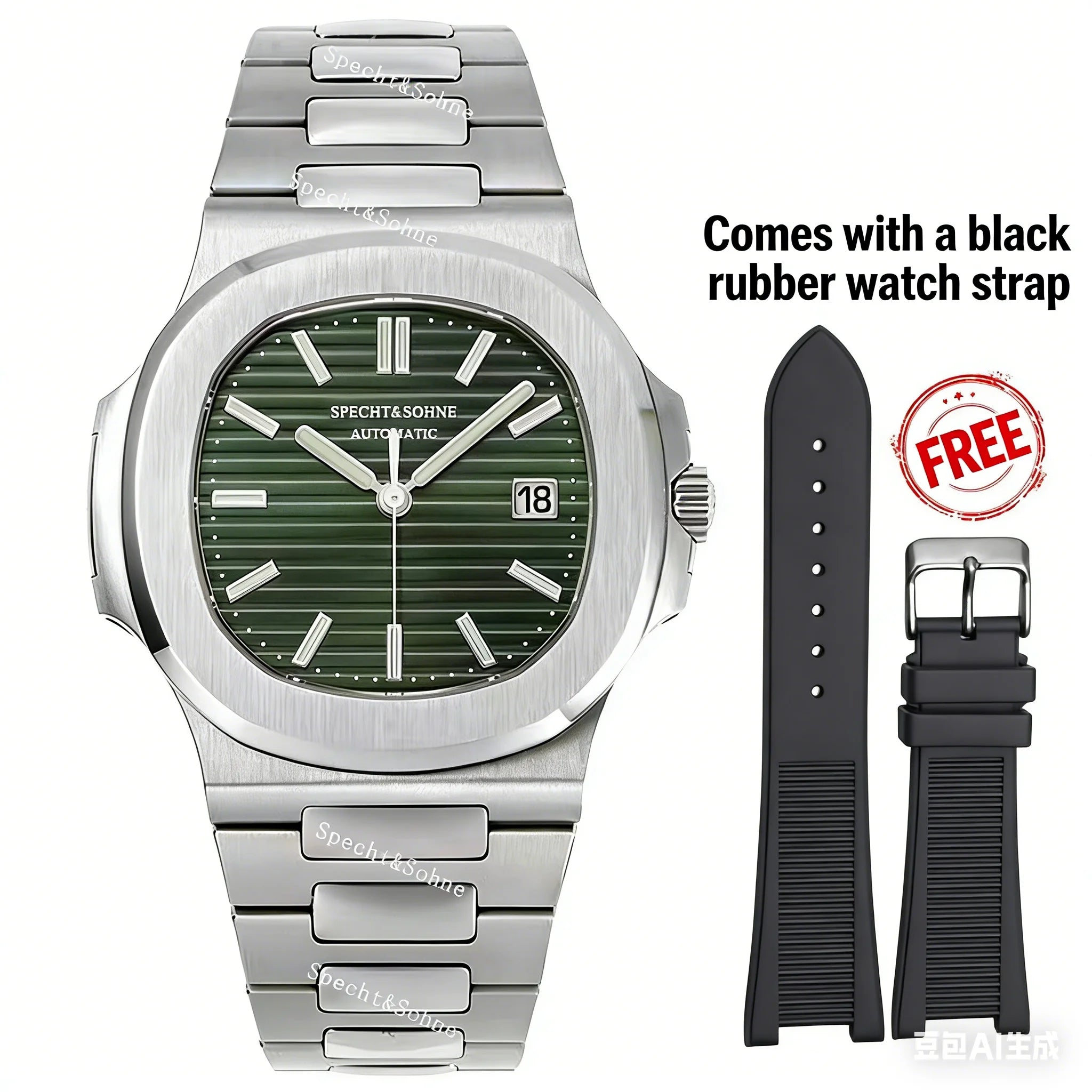 Montre Automatique Homme Specht & Söhne 40MM Acier Verre Saphir 50M – CLEVI Paris