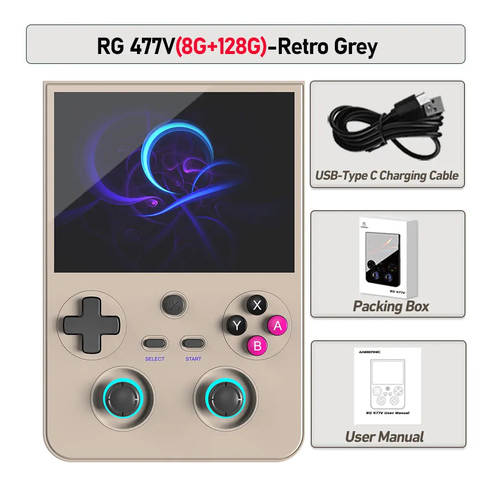 Console de Jeu Portable Anbernic RG477V – Écran 4,7" LTPS, Dimensity 8300, Android 14