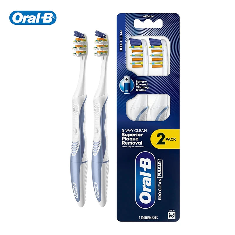 Brosse à Dents Électrique Vibrante 3D Blancheur 2 pcs – CLEVI Paris