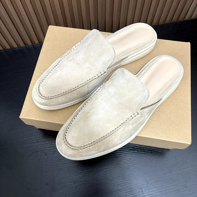 Mules Unisexe Cuir Véritable Peau de Mouton Plates Été EU 35-47 Multicolore – CLEVI Paris