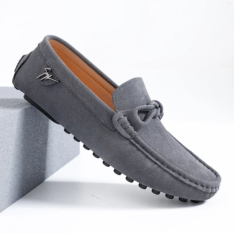 Loafers Style Britannique Homme Cuir Suède Antidérapants – CLEVI Paris
