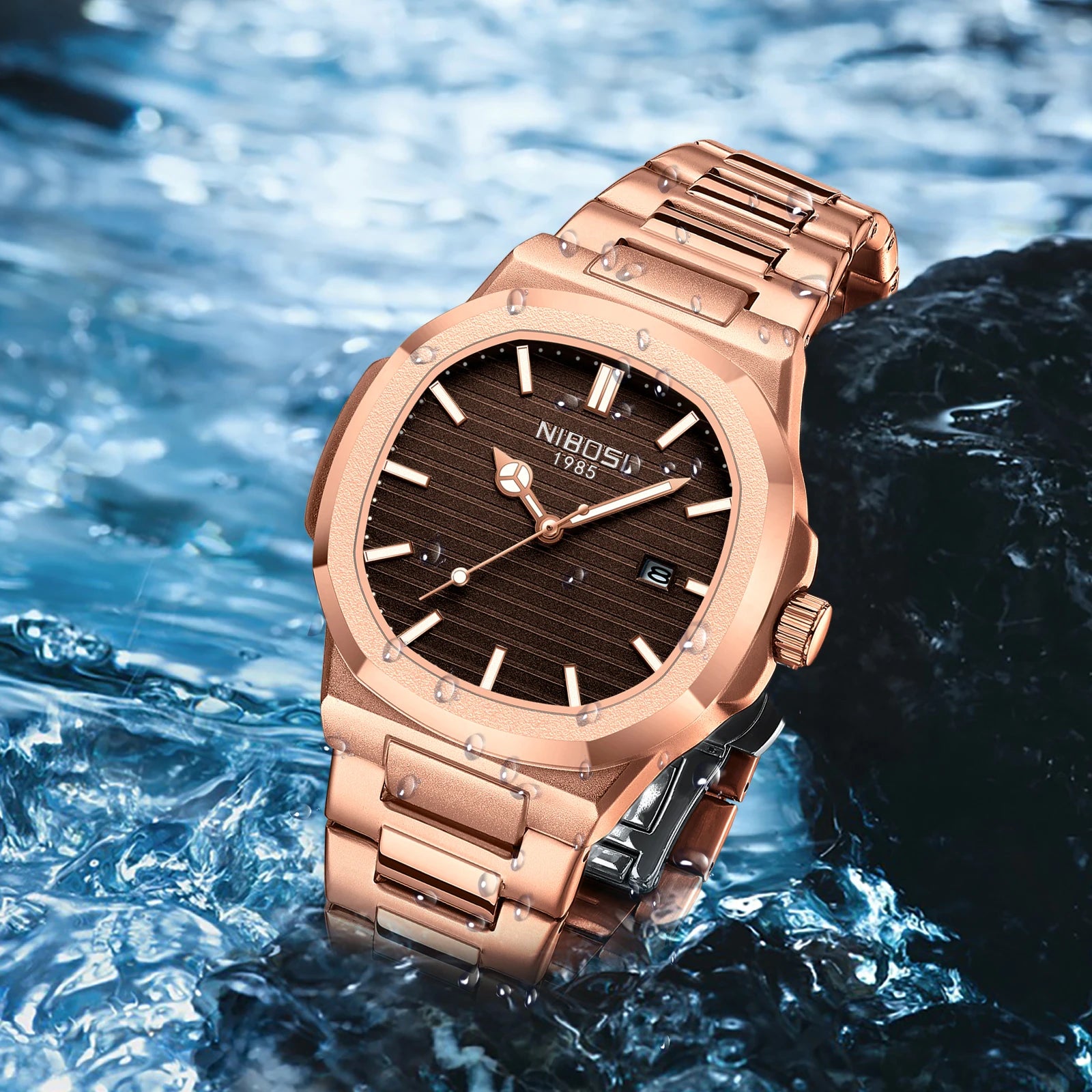 Montre Homme Quartz Militaire | Acier Inoxydable Date Automatique – CLEVI Paris