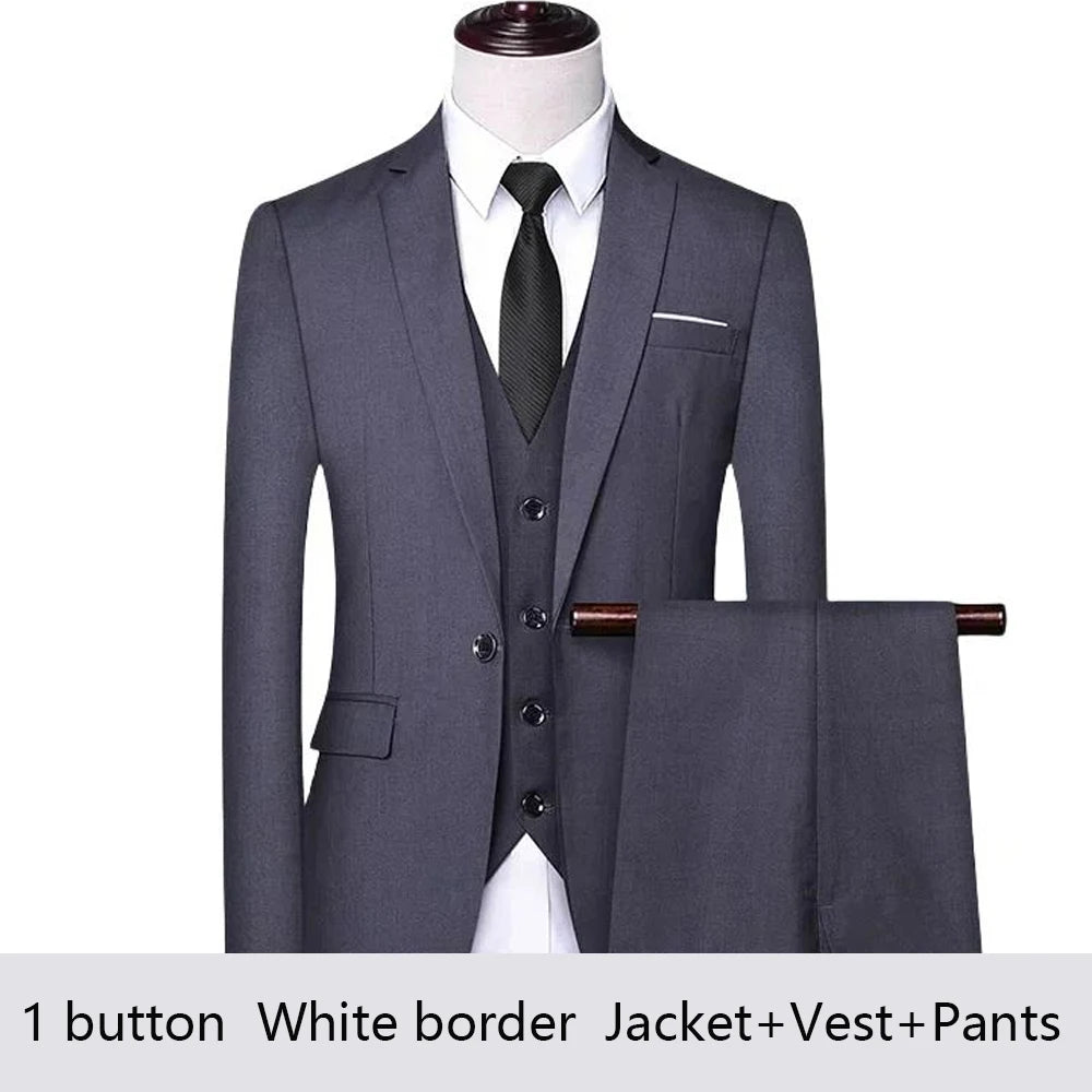 Costume Homme Élégant 2-3 Pièces Blazer Stretch Mariage – CLEVI Paris
