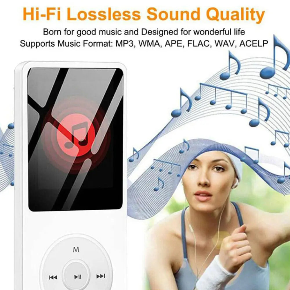 Lecteur MP3 Sport Bluetooth – Mini Walkman MP4, Radio FM & Enregistreur | 128 Go
