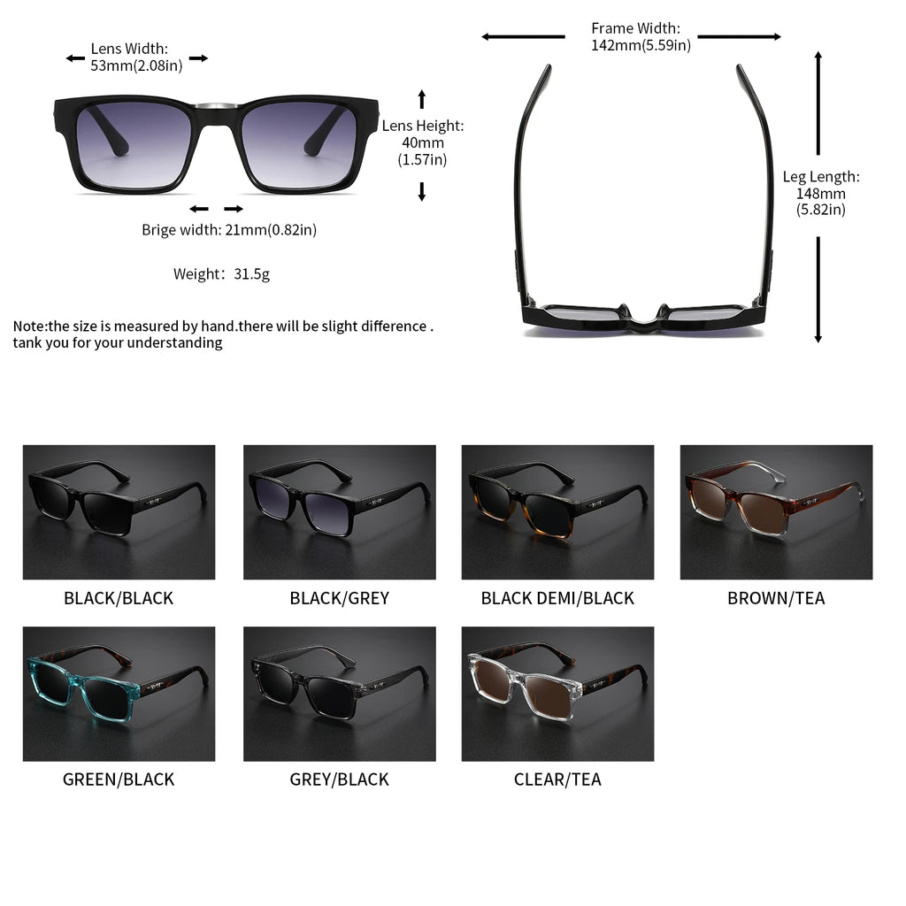 Lunettes de Soleil Rétro Punk Carrées UV400 Unisexe — CLEVI Paris