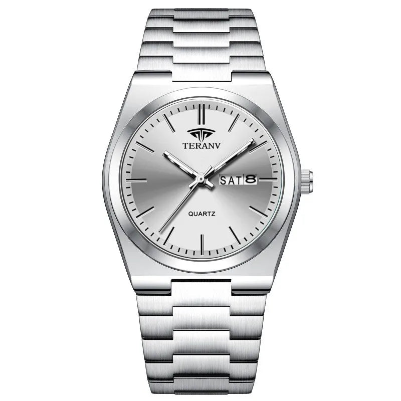 Montre Homme Quartz Slim — Acier Inoxydable, Calendrier, Cadran 40mm | CLEVI Paris