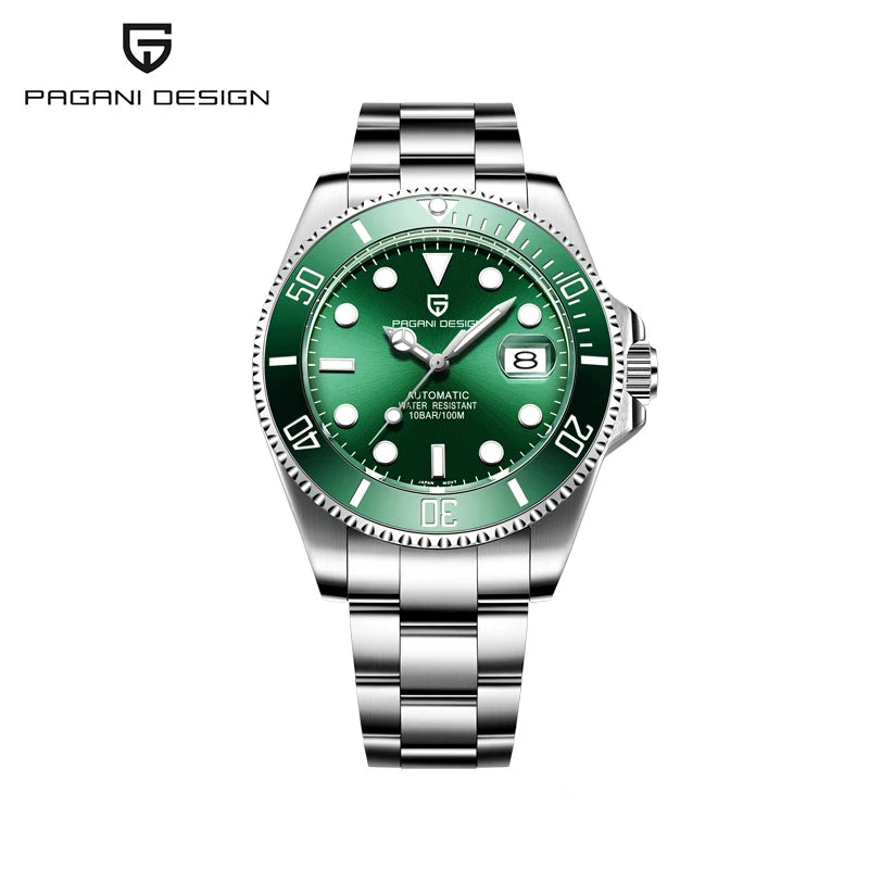 Montre Automatique Homme Pagani Design Diver Lunette Céramique Saphir MIYOTA 8215 100m – CLEVI Paris