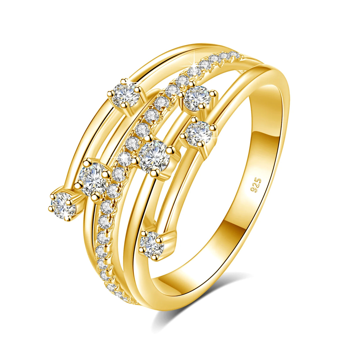 Alliance Moissanite Éternité Argent 925 – CLEVI Paris