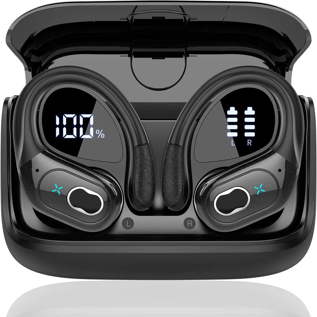Écouteurs TWS GDLYL HD65 Bluetooth 5.4 HiFi Basses IPX7 75h LED ENC Sport – CLEVI Paris